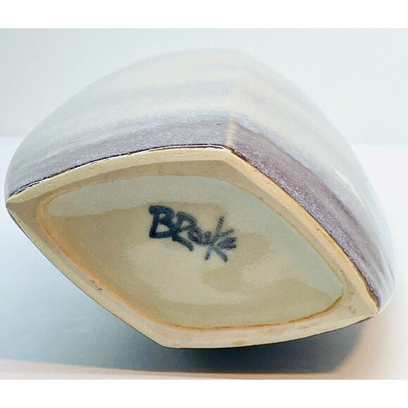 Vintage Studio Art Ceramic Vase Soft Pastel Tones Pacific Pottery James Brooke - Picture 10 of 12